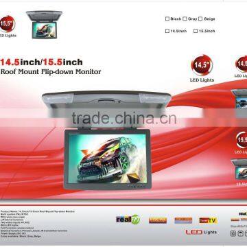 Factory good quality 15 inch TFT flip down motorized monitor