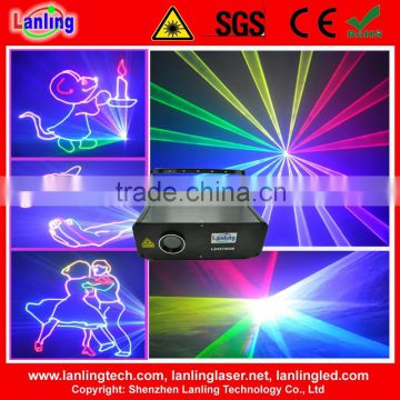 2.5W RGB animation ILDA disco laser DMX stage lighting LOGO projector
