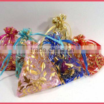 Yiwu factory cheap new hot large organza bags for wedding