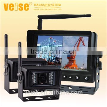 wireless reverse backup vision system for crane safety system