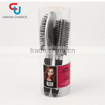 Black Plastic Hair Brush Professionable Hair Comb Set Wholesale