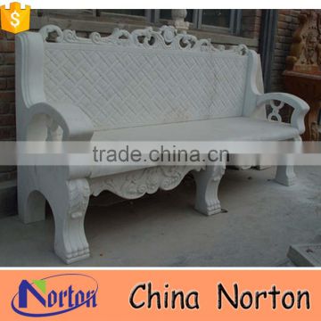 outdoor patio marble bench for park decoration NTS-B187X