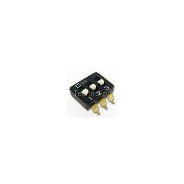 SMD Type DIP Switch, Supports Up to 12 Actuators in SPST Circuit, 25mA/24V DC Switch Rating, in RoHS
