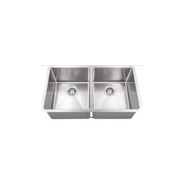 Stainless Steel double Bowls undermount 5050  handmade Sink