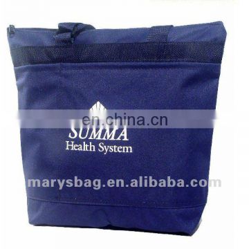 nylon zipper bag with outside umbrella pocket