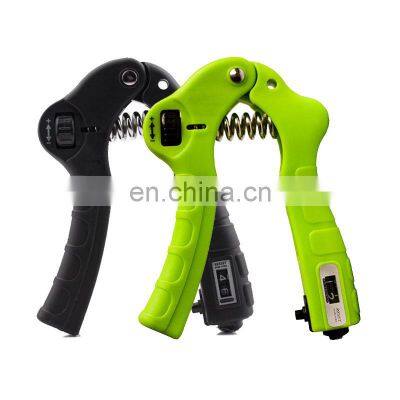 Adjustable Hand Grip Strengthener Hand Exerciser Workout Finger Exercise Strength Trainer Non-Slip Handles Automatic Counting