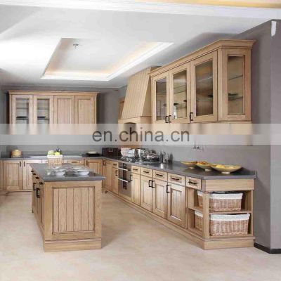 Wood Pantry Solid Wood Kitchen Modern Designs Oak Walnut Kitchen Cabinets With Marble Countertop