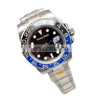 GMT clean-factory 3285 movement 904L stainless steel  waterproof case ceramic infinity loop bezel automatic mechanical watch