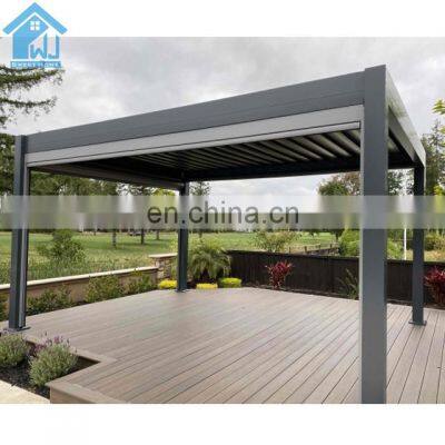 Electric sunshade roof automation gazebo modern aluminum pergola jardin prices