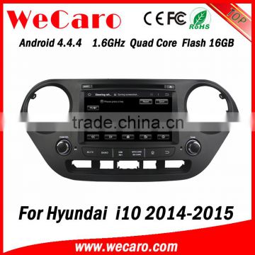 Wecaro WC-HI8071 Android 4.4.4 car stereo 1024 * 600 for hyundai i10 touch screen car dvd WIFI 3G 16GB Flash 2014 2015