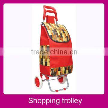 2016 fashion new design folding shopping cart trolley