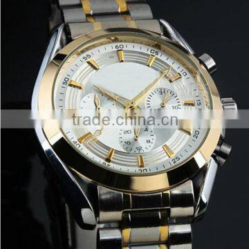 2015 high quality stainless steel back quartz quality watches for man