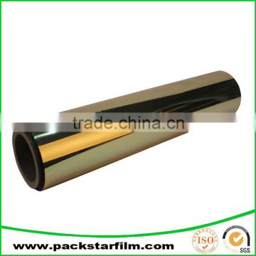 Flexible packaging industrial use clear golden PET cold lamination film
