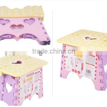 Plastic folding step stool PP step stool anti-skid stool