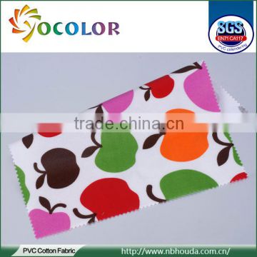 modern 100% cotton printed fabric with non-AZO pvc coating