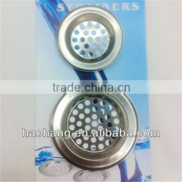 2pcs high quality stainless sink strainer