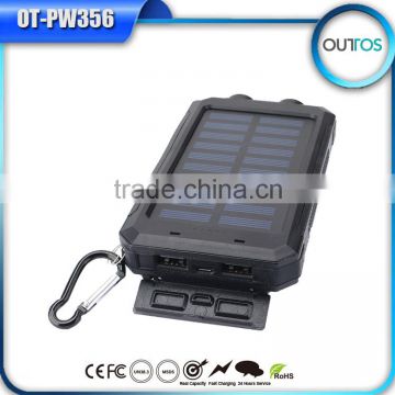 wholesale solar cellphone charger 8000mah solar battery power bank