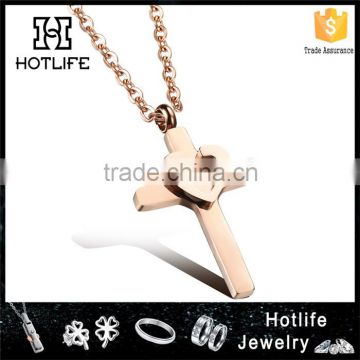Fashion best friends forever cross necklace necklace 2016