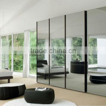 Qingdao float glass mirrored glass bedroom futniture