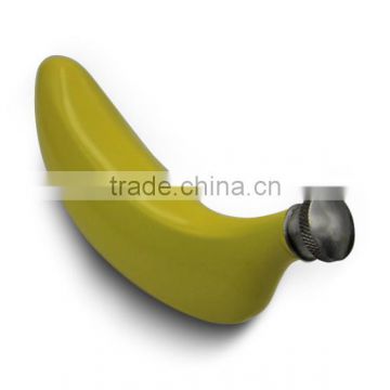 stainless steel banana shape hip flask