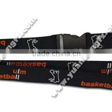 Professional satin lanyard with different accessories custom lanyard