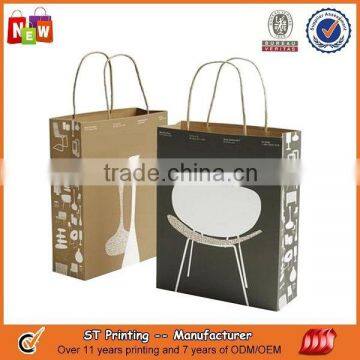 Top quality printing paper bag kraft