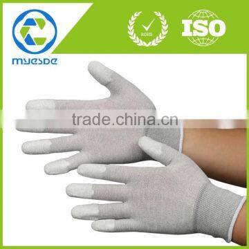 carbon fiber finger coated working gloves