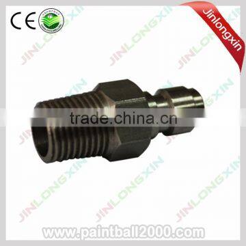 paintball male adapter Quick Nipple with male thread made of Stainless steel