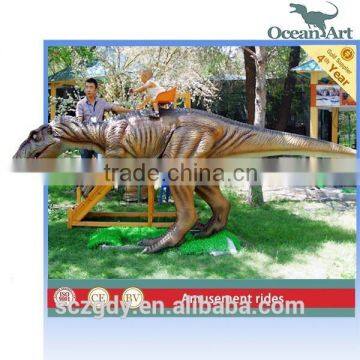 theme park handmade dinosaur ride/rideable dinosaur for fun