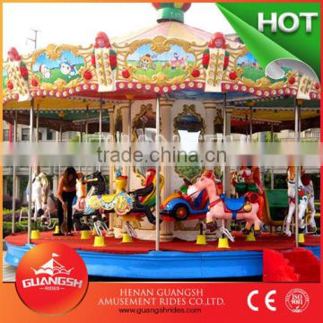 family rides carousel horse for sale,playground equipment roundabout!