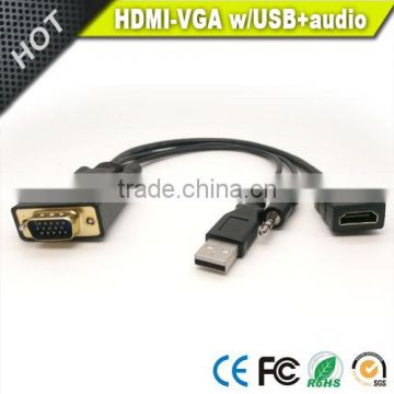 Vision VGA input to HDMI output with usb&audio adapter