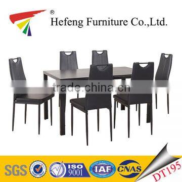 metal frame restaurant dining table mdf dining table