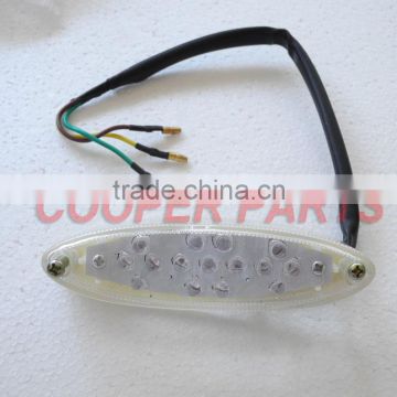 Dirt bike,Motorcycle and ATV LED Tail Light,Brake Light 15 LED +4 LED Number Tag License Plated Lamp with Emark approval