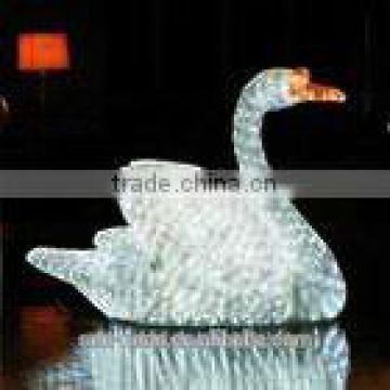 Large Led Acrylic Swan Figure Motif Lights