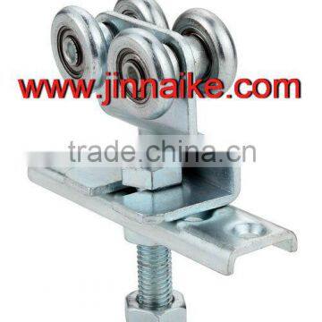 Galvanized metal gate roller with hangers,cantilever gate rollers