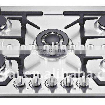 2014 Stainless Steel 5 Burner Gas Hob Zhongshan Factory OEM Service(Model no: Z835-ABCCD)