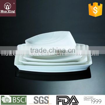 H4131 wholesale oem factory chaozhou white hotel porcelain plates