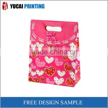 Custom gift bag shopping bag bag pink creative