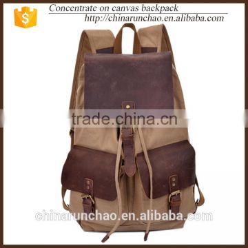 1511 waxed alibabachina new products suppliers bag canvas backpack 15 inch laptop backpack drawstring khaki leather school bag