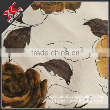 warp knitting Printed curtain cloth/Flower design/sofa