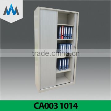 Open Face Tambour Door Filing Cabinet / Office Steel Furniture Metal Sliding Door Cabinets For Documents