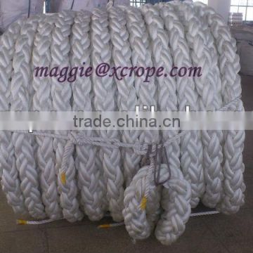 80mm PP rope/braid rope with spliced eye/polypropylene polyester nylon rope