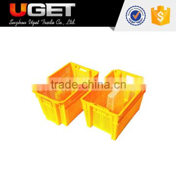 China Wholesale Cheap Plastic Vegetable Vented Storage Crate