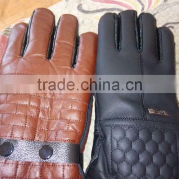 Coral fleece gloves/leather gloves