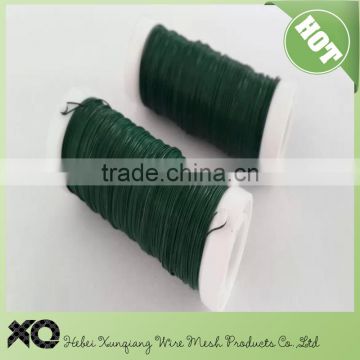 50g/pc green plastic coated garden wire