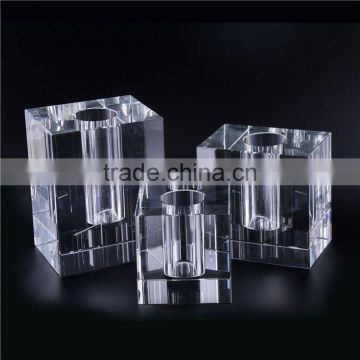 Newest sale simple design hand made crystal vase for wholesale