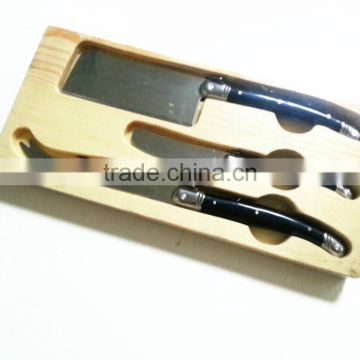 3PCS ABS Handle Laguiole cheese knife