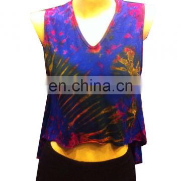 Wholesales Fashion Sexy V Neck Shirt and Tiedye Color Combinations.