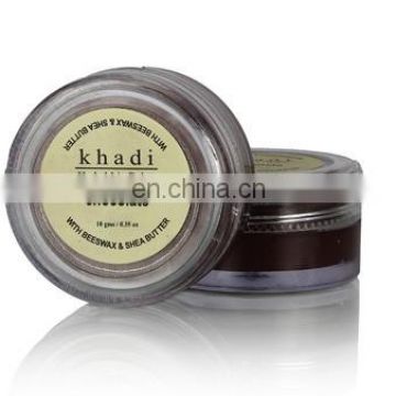 Khadi Natural Herbal Chocolate Lip Balm- With Beeswax & Shea Butter