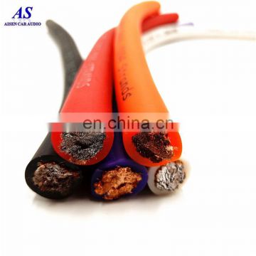 Best quality OFC 4GA  car audio power cable ground/baetty 4 awg power wire